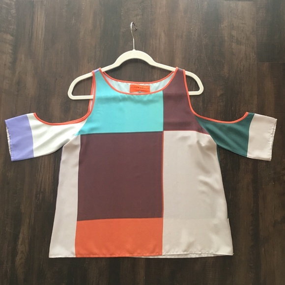 Clover Canyon Tops - Clover Canyon Cut Out Sleeve Blouse